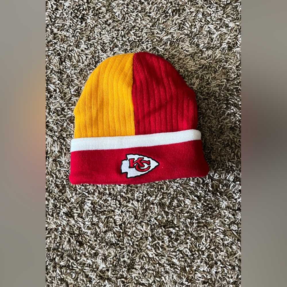 Kansas City Chiefs Red and Yellow Beanie